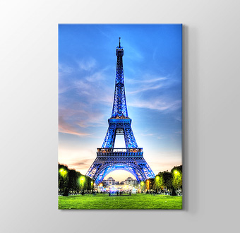 Paris - Eiffel Tower in Blue