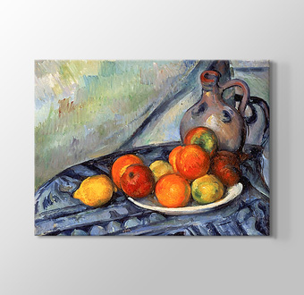 Fruit and a Jug on a Table - Masadaki Meyveler ve Sürahi
