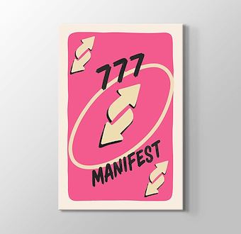 777 Manifest Şans ve Bolluk  Kanvas Tablosu