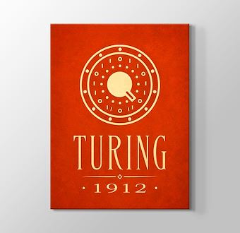 Alan Turing - Yapay Zeka Öncüsü Kanvas Tablosu