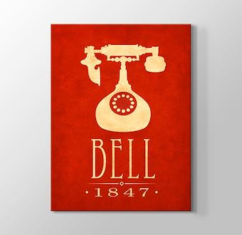 Alexander Graham Bell - Telefonun Mucidi Kanvas Tablosu