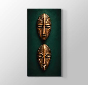 Antik Dokularda Altın Maske Sanatı Kanvas Tablosu