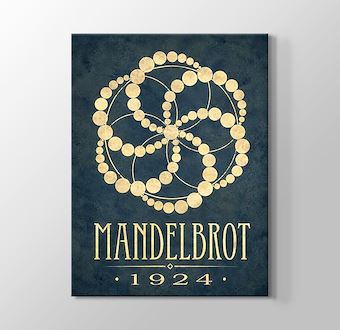 Benoit Mandelbrot Fraktal Geometri Sanatı Kanvas Tablosu