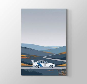 Bozkır Rallisi - Minimal Yarış Serisi Kanvas Tablosu