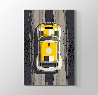 Çakıl Etabı - Vektör Ralli Serisi Kanvas Tablosu