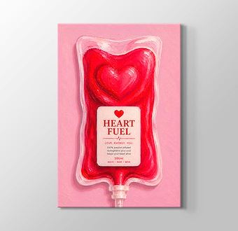 Liquid Feelings Collection - Heart Fuel Kanvas Tablosu
