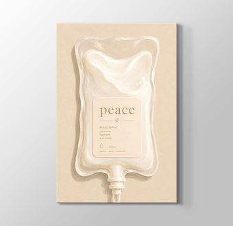 Liquid Feelings Collection - Peace Kanvas Tablosu