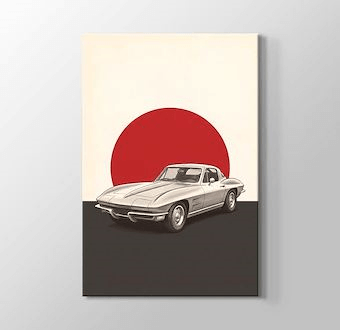 Nostaljik Otomobil Zamanı - Nostaljik Otomobil Serisi Kanvas Tablosu