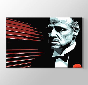 The Godfather - Marlon Brando - Red Black