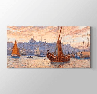 The Golden Horn - Altın Boynuz - Haliç Manzarası Kanvas Tablosu