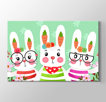 Üç Sevimli Tavşan