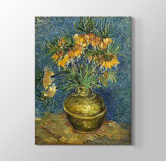 Bakır Vazoda Çiçekler - Imperial Fritillaries in a Copper Vase