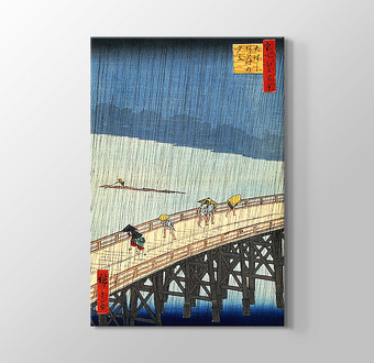 Bridge in the rain after Hiroshige