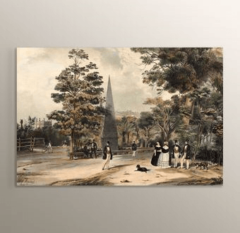 O Passeio Publico 1847 - Rio de Janeiro - Brezilya Mdf Tablosu