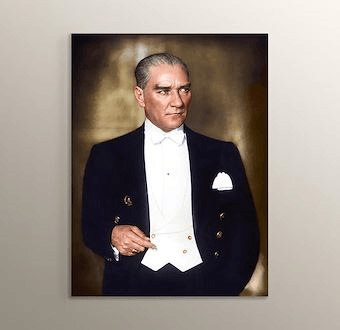 Atatürk - Millete Efendilik Yoktur, Hizmet Etme Vardır Mdf Tablosu