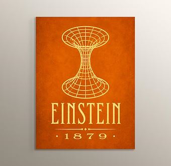 Albert Einstein - Uzay Zaman Geometrisi Mdf Tablosu