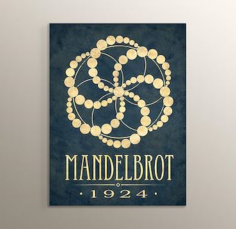 Benoit Mandelbrot Fraktal Geometri Sanatı Mdf Tablosu