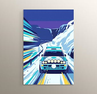 Buz Etabı - Ralli Otomobili - Sinematik Ralli Serisi Mdf Tablosu