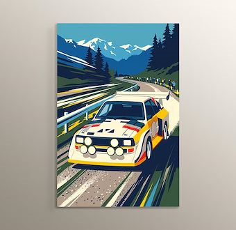 Dağların Şampiyonu - Ralli Otomobili - Sinematik Ralli Serisi Mdf Tablosu