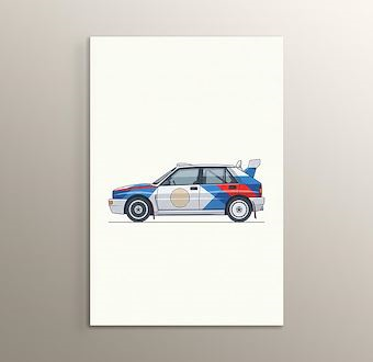 Klasik Ralli Efsanesi - Ralli Otomobili - Klasik Ralli Serisi Mdf Tablosu