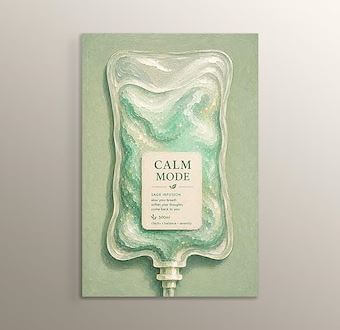 Liquid Feelings Collection - Calm Mode Mdf Tablosu