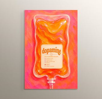 Liquid Feelings Collection - Dopamine Mdf Tablosu