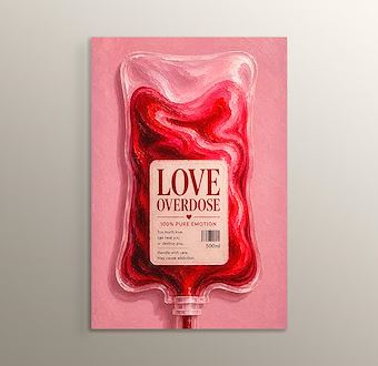 Liquid Feelings Collection - Love Overdose Mdf Tablosu
