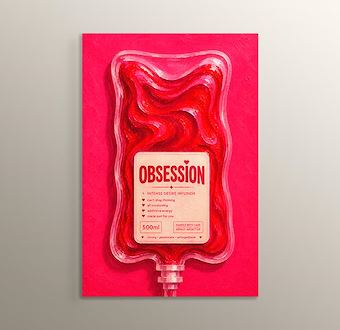 Liquid Feelings Collection - Obsession Mdf Tablosu