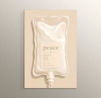 Liquid Feelings Collection - Peace Mdf Tablosu