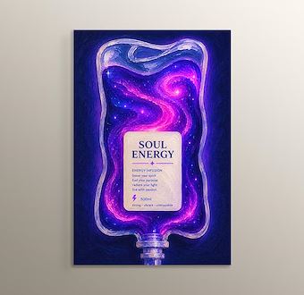 Liquid Feelings Collection - Soul Energy Mdf Tablosu