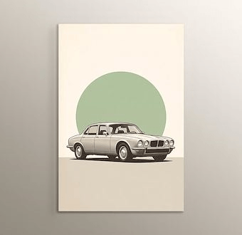Nostaljik Açık Yol Aracı - Nostaljik Otomobil Serisi Mdf Tablosu