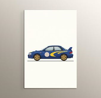 Ralli Efsanesi - Ralli Otomobili - Klasik Ralli Serisi Mdf Tablosu