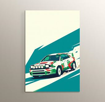 Sisli Parkur Ralli Otomobili - Sinematik Ralli Serisi Mdf Tablosu