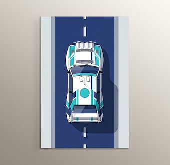 Turkuaz Hat - Vektör Ralli Serisi Mdf Tablosu