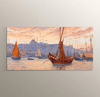 The Golden Horn - Altın Boynuz - Haliç Manzarası Mdf Tablosu