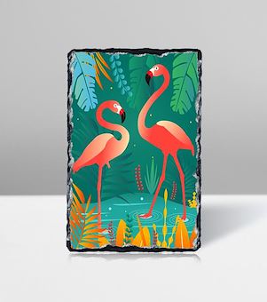Flamingolar II Taş Tablosu