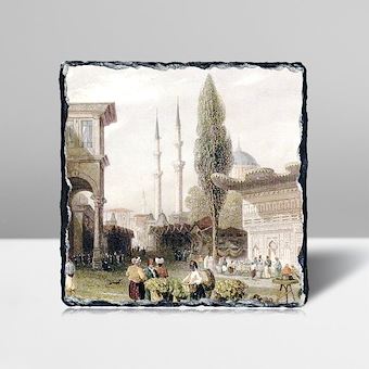 İstanbul Gravür IV Taş Tablosu