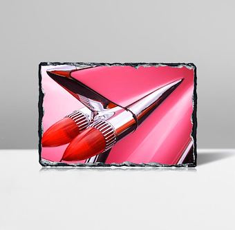 Pembe Cadillac Taş Tablosu