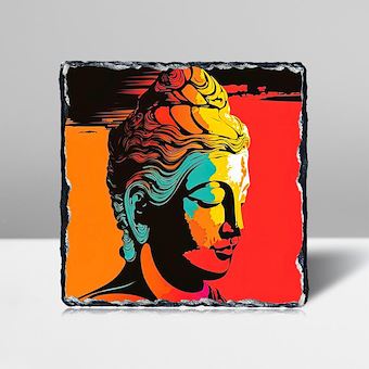 Buddha - Renklerin Dünyası Taş Tablosu