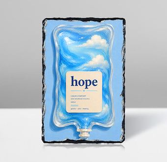 Liquid Feelings Collection - Hope Taş Tablosu