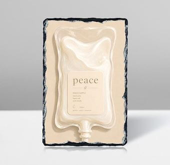 Liquid Feelings Collection - Peace Taş Tablosu