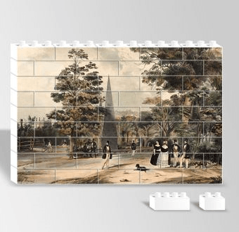 O Passeio Publico 1847 - Rio de Janeiro - Brezilya Yapboz Resim