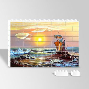 Sun and the Boat Yapboz Resim