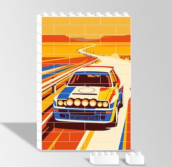 Dağ Etabı Ralli Otomobili - Sinematik Ralli Serisi Yapboz Resim