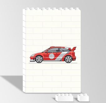 Kızıl Yarışçı - Ralli Otomobili - Klasik Ralli Serisi Yapboz Resim