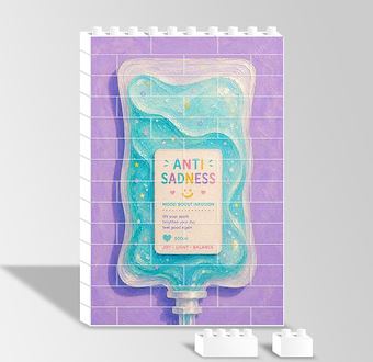 Liquid Feelings Collection - Anti Sadness Yapboz Resim