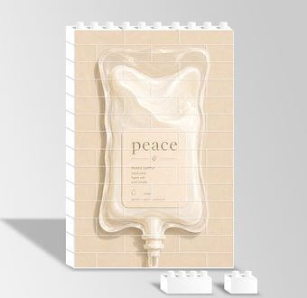 Liquid Feelings Collection - Peace Yapboz Resim