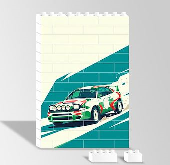 Sisli Parkur Ralli Otomobili - Sinematik Ralli Serisi Yapboz Resim