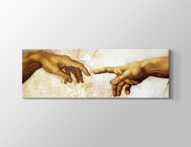 Creation of Adam Michelangelo Buonarroti Kanvas tablosu