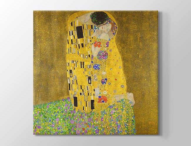The Kiss - Öpücük Gustav Klimt Kanvas tablosu